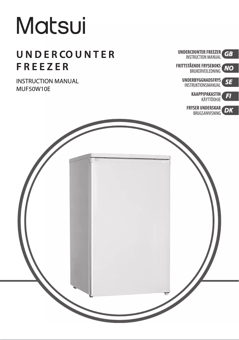 Imagen de la primera página del manual del dispositivo MUF50W10E