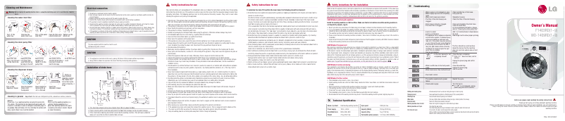 Página nº 1 - Manual de usuario LG WD-1409RD5