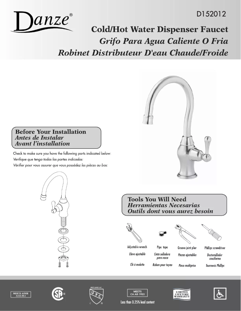 Imagen de la primera página del manual del dispositivo D152012