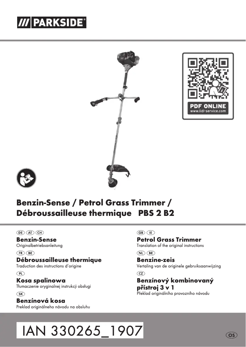 Página 1 del manual Manual de usuario Parkside PBS 2 B2