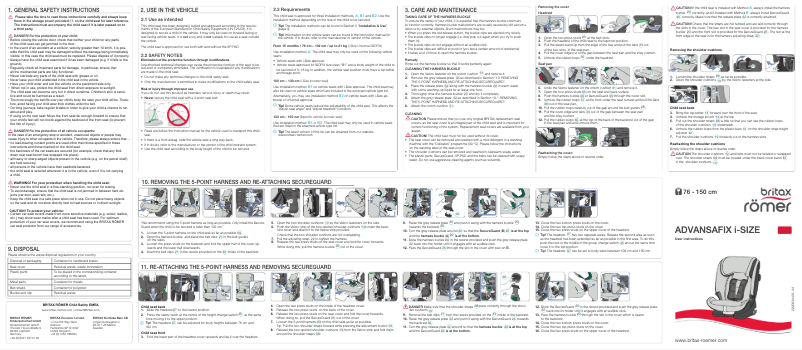 Página 1 del manual Manual de usuario Britax-Römer Advansafix i-Size
