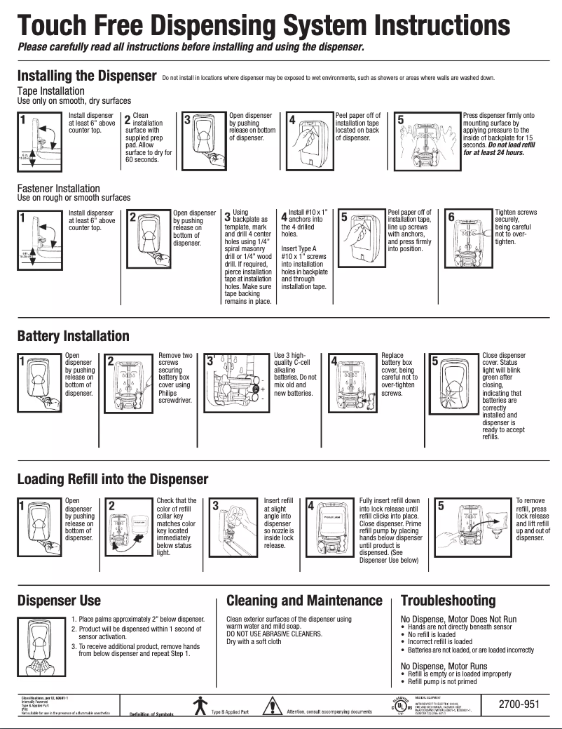 Imagen de la primera página del manual del dispositivo TFX