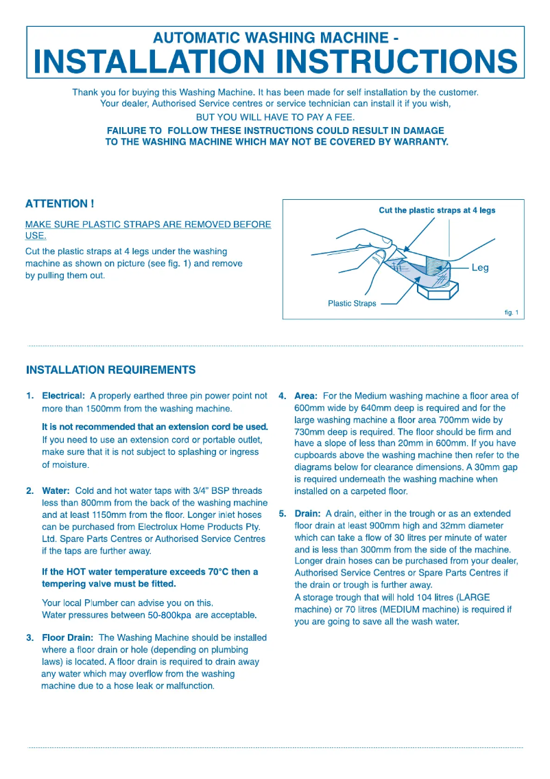 Página 1 del manual Guía de instalación Simpson SWT554