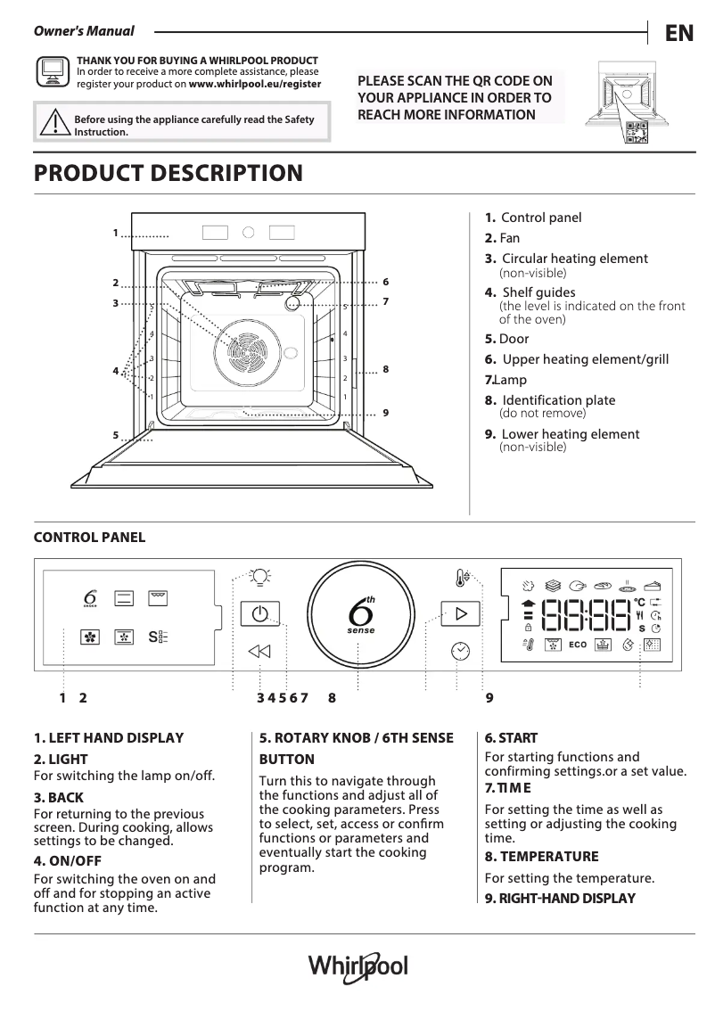 Imagen de la primera página del manual del dispositivo WOI5S8PM1SBA