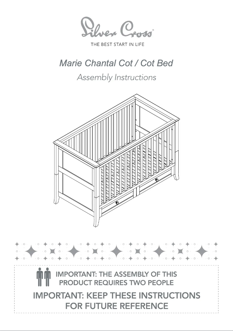 Página 1 del manual Manual de usuario Silver Cross Marie-Chantal Cot Bed