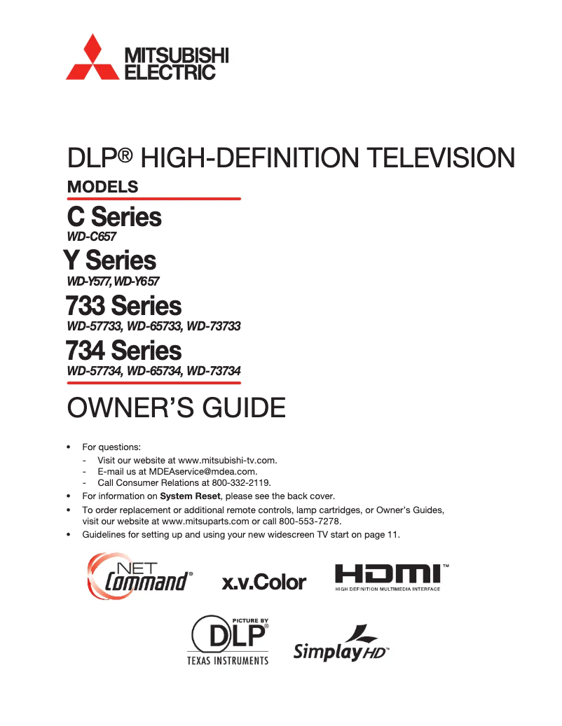 Imagen de la primera página del manual del dispositivo WD-Y577