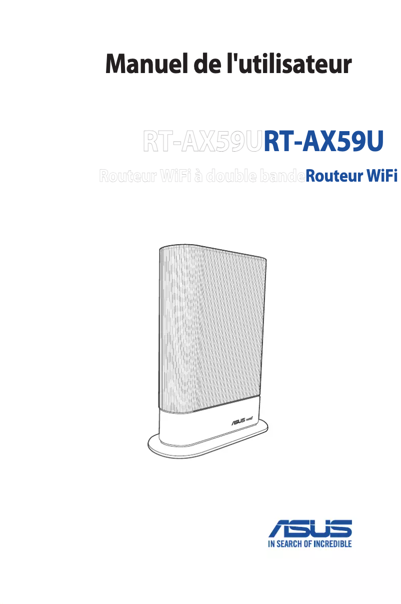 Imagen de la primera página del manual del dispositivo RT-AX59U