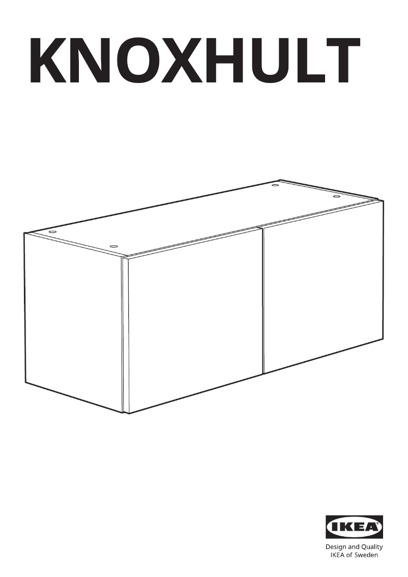 Página 1 del manual Manual de usuario Ikea KNOXHULT 905.002.77