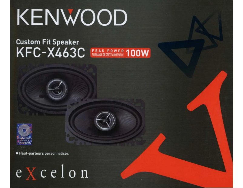Página 1 del manual Manual de usuario Kenwood Excelon KFC-X463C