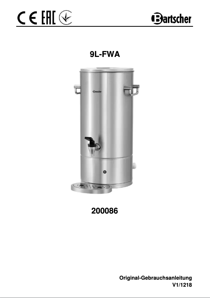Imagen de la primera página del manual del dispositivo 9L-FWA