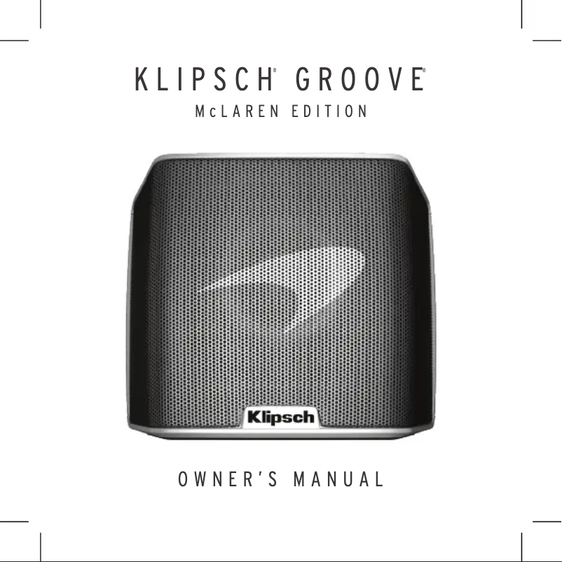 Página 1 del manual Manual de usuario Klipsch Groove McLaren Edition