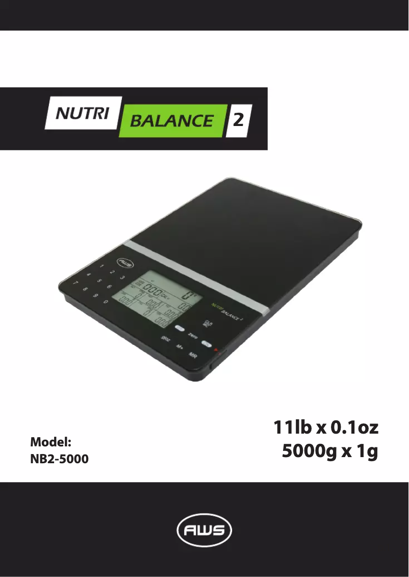 Imagen de la primera página del manual del dispositivo NB2-5K