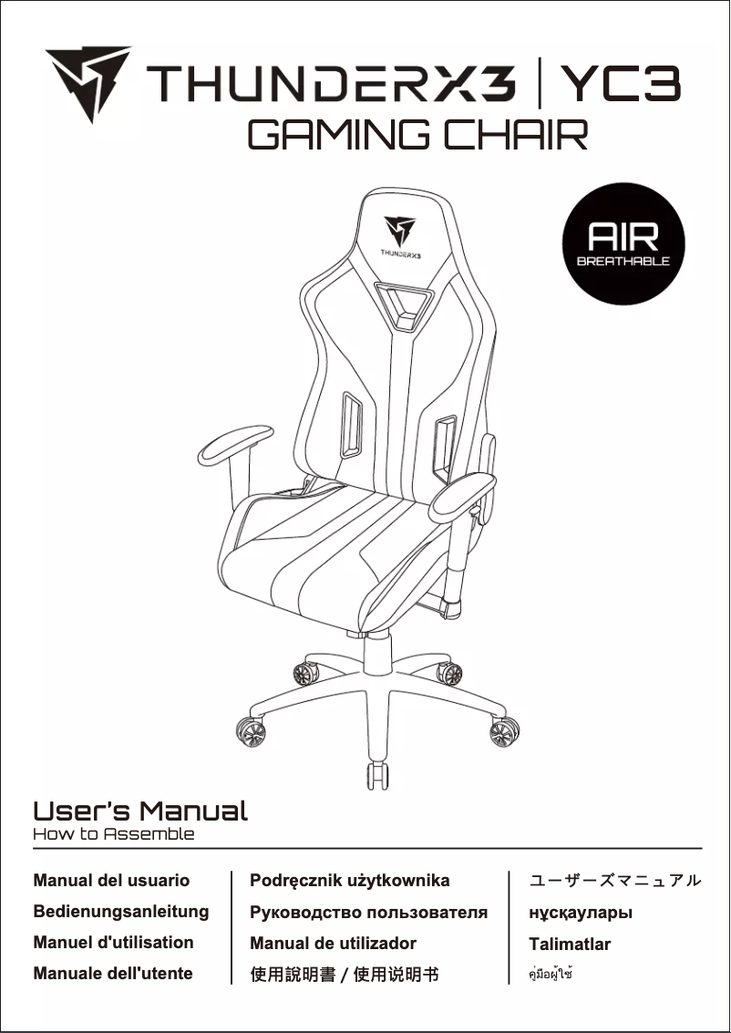 Página 1 del manual Manual de usuario ThunderX3 YC3