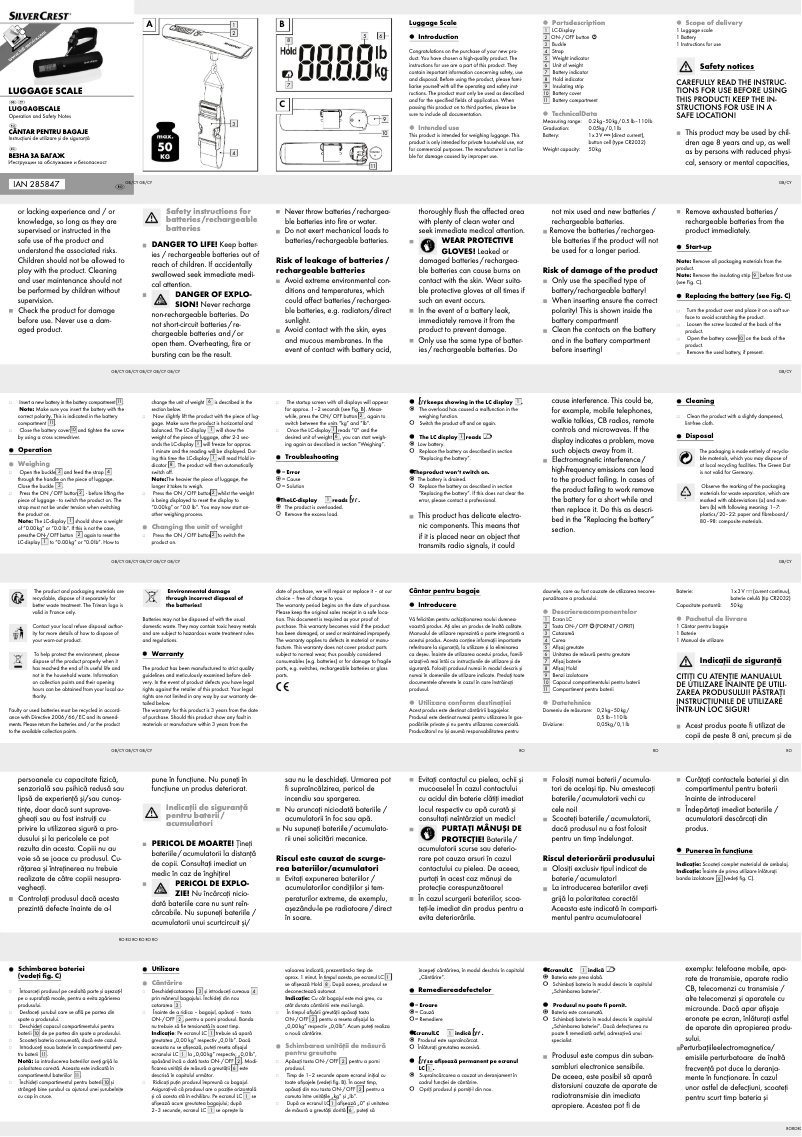 Imagen de la primera página del manual del dispositivo HG02394