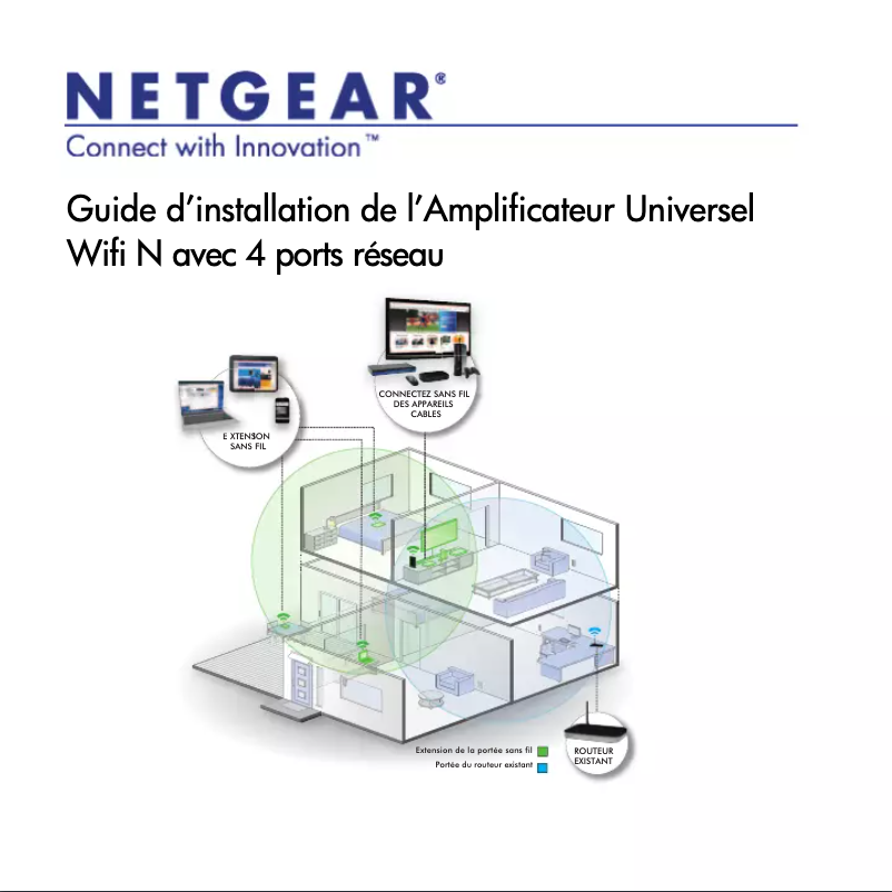 Página nº 1 - Guía de instalación Netgear WN2000RPTv2