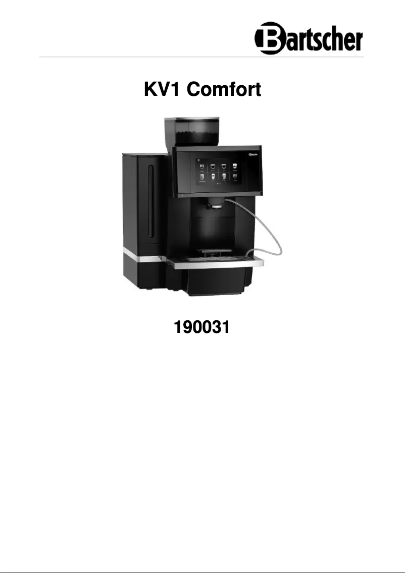 Imagen de la primera página del manual del dispositivo KV1 Comfort