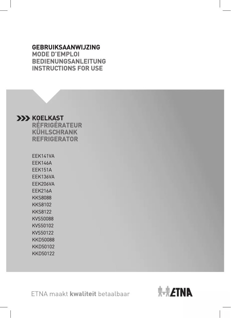 Imagen de la primera página del manual del dispositivo KVS50122