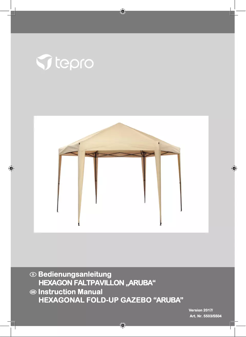 Página 1 del manual Manual de usuario tepro Aruba