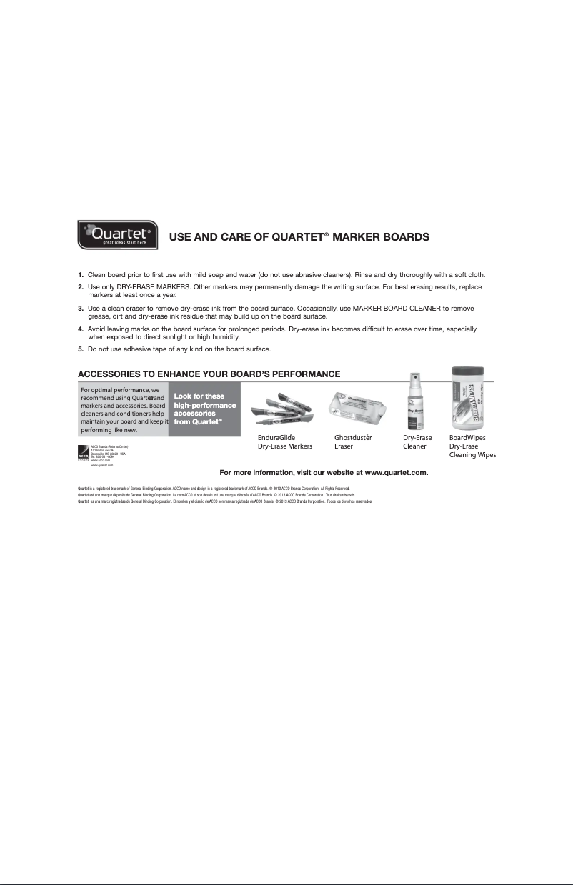 Imagen de la primera página del manual del dispositivo Futura Easel 51900