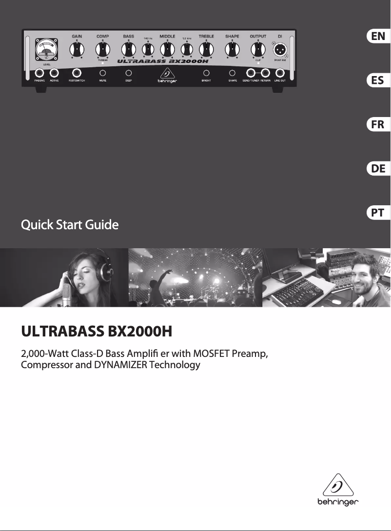 Imagen de la primera página del manual del dispositivo Ultrabass BX2000H