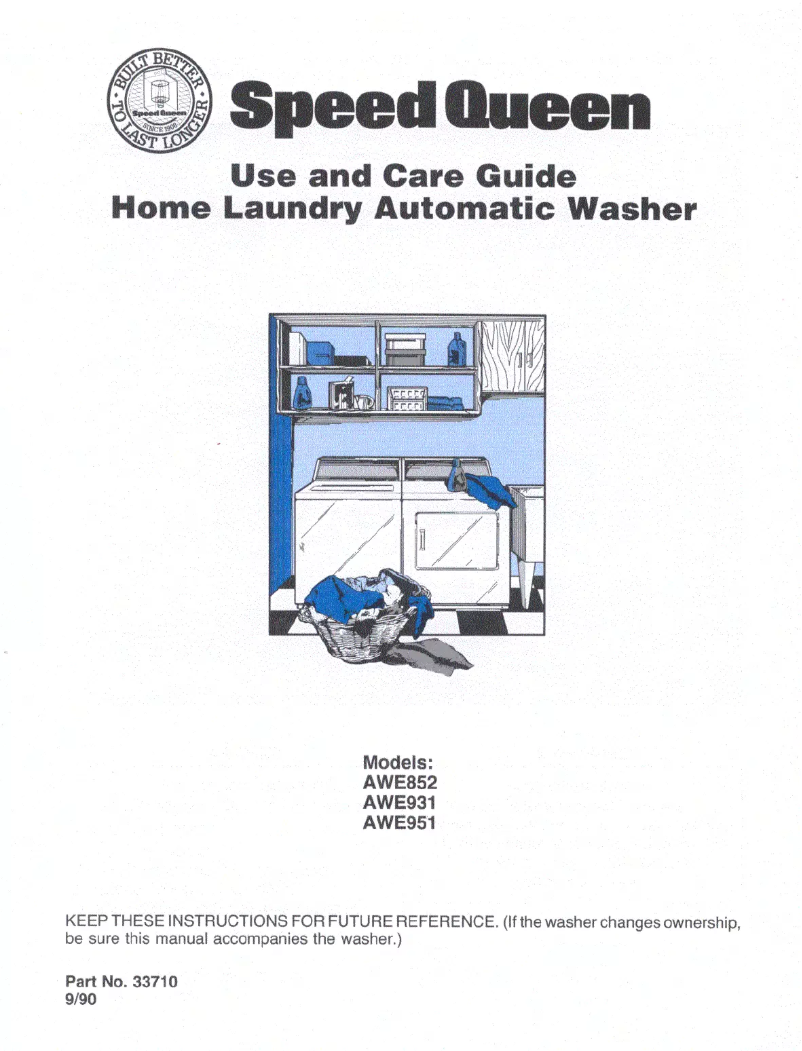 Imagen de la primera página del manual del dispositivo AWE951W
