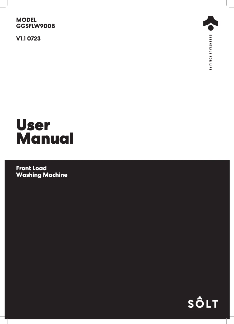 Imagen de la primera página del manual del dispositivo GGSFLW900B