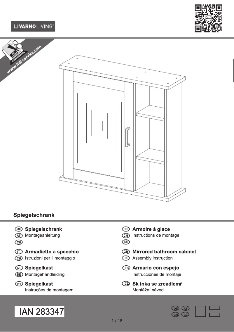 Imagen de la primera página del manual del dispositivo IAN 283347