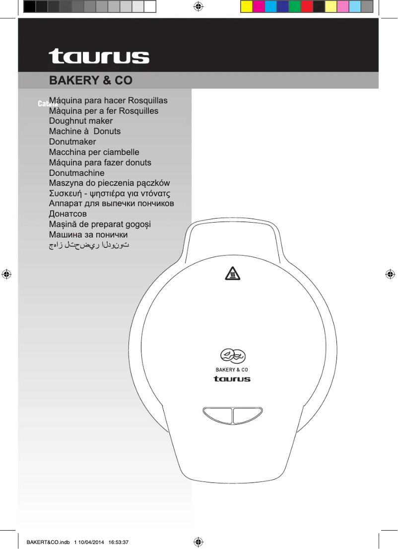 Página 1 del manual Manual de usuario Taurus BAKERY & CO