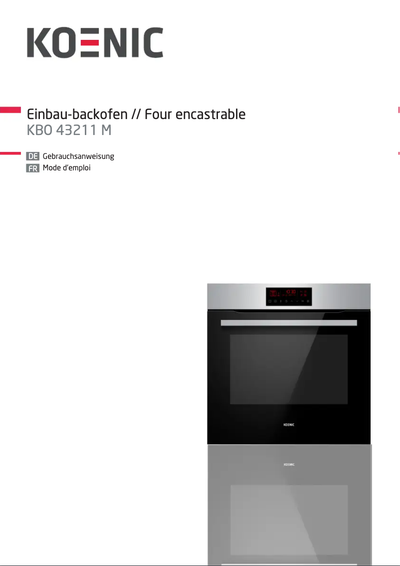 Imagen de la primera página del manual del dispositivo KBO 43211 M