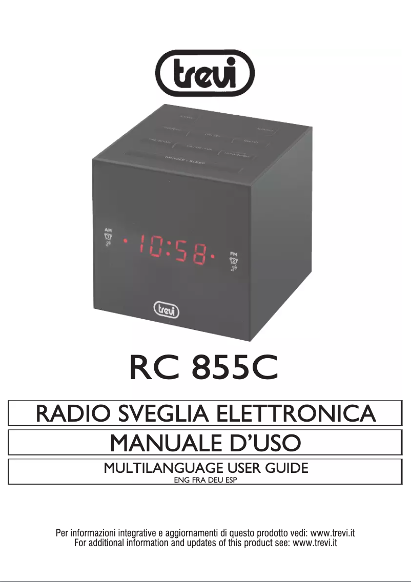 Imagen de la primera página del manual del dispositivo RC 855 C