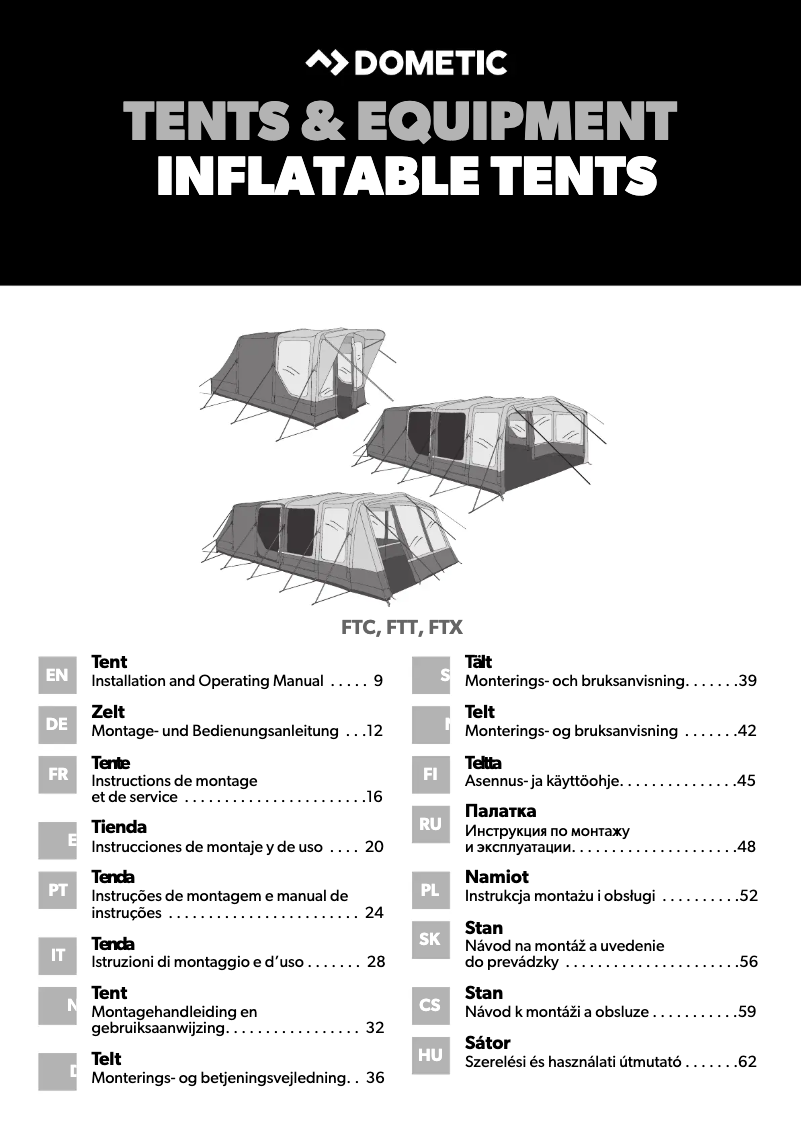 Página nº 1 - Manual de instrucciones Dometic Rarotonga FTT 601 TC
