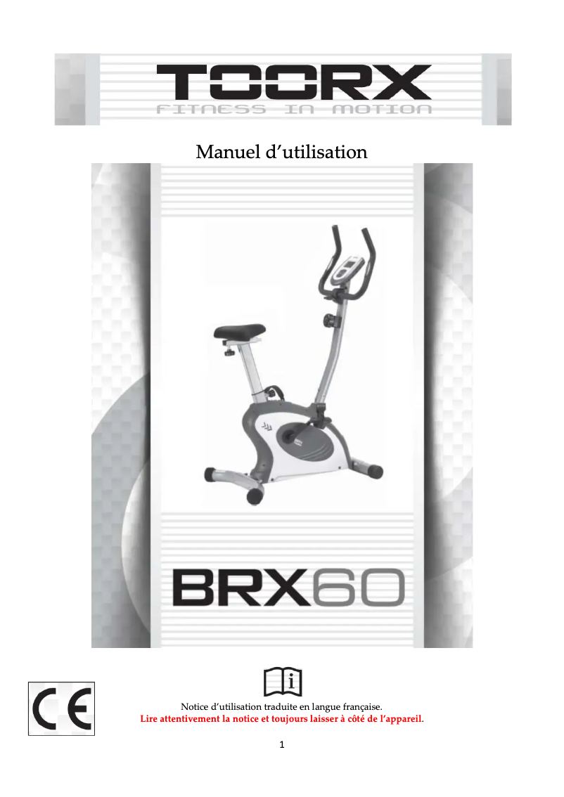 Imagen de la primera página del manual del dispositivo BRX-60