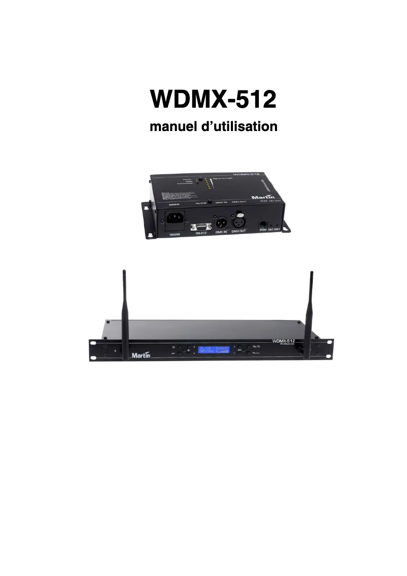 Página 1 del manual Manual de usuario Martin WDMX-512