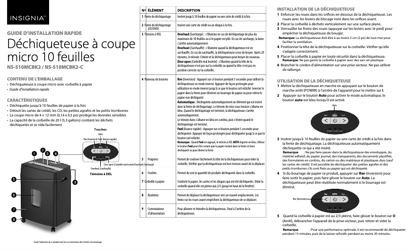 Imagen de la primera página del manual del dispositivo NS-S10MCBK2