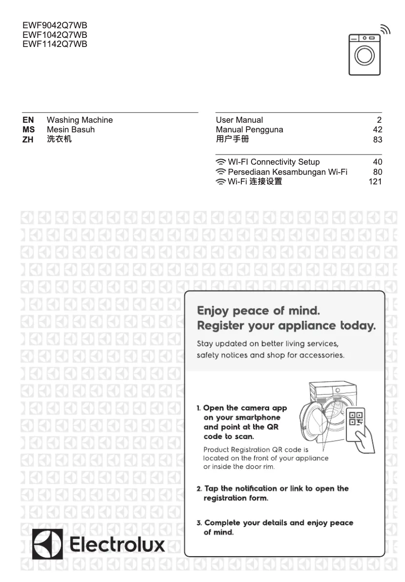 Imagen de la primera página del manual del dispositivo EWW1042Q7WB