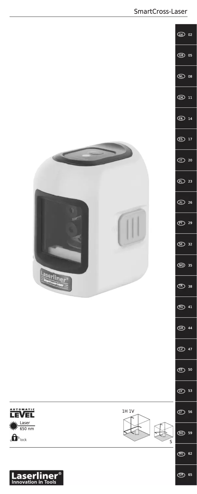 Página 1 del manual Manual de usuario Laserliner SmartCross