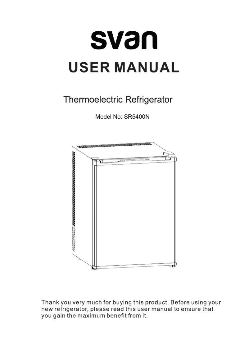 Página 1 del manual Manual de usuario SVAN SR5400N