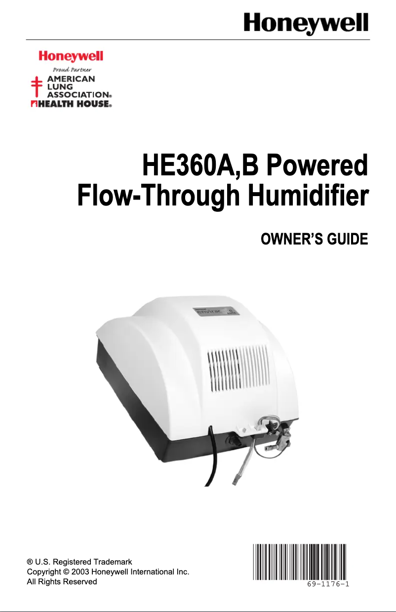 Página 1 del manual Manual de usuario Honeywell HE360A