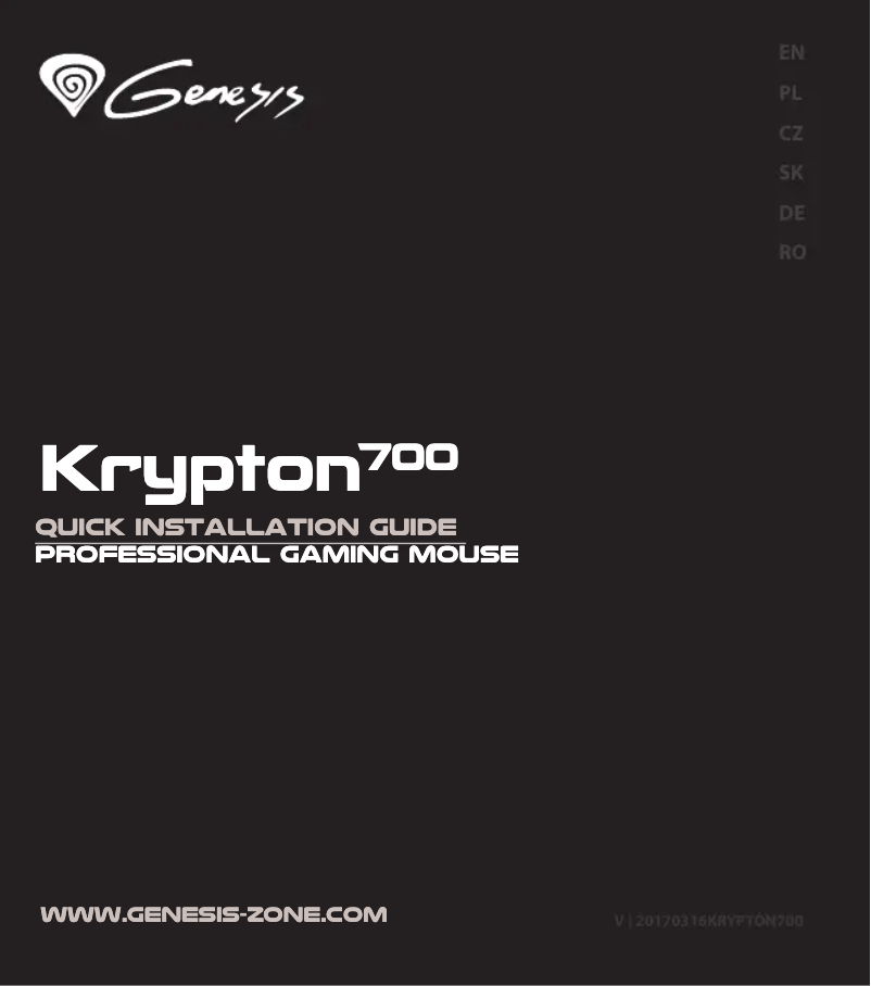 Página nº 1 - Manual de usuario Genesis Krypton 700