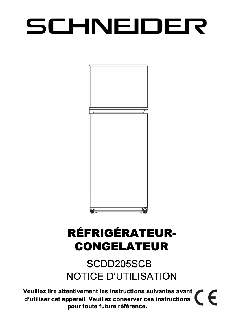 Imagen de la primera página del manual del dispositivo SCDD205SCB
