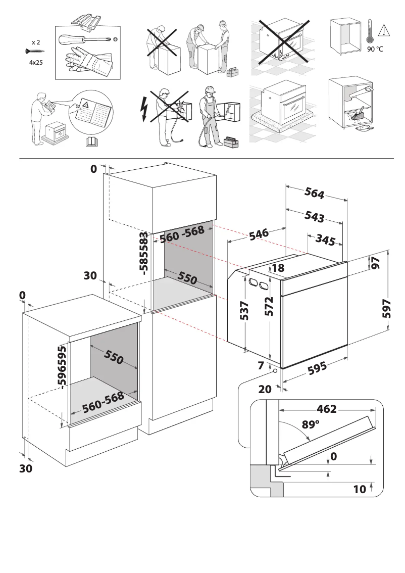Página 1 del manual Instrucciones de seguridad Whirlpool WOI118HT2SBA
