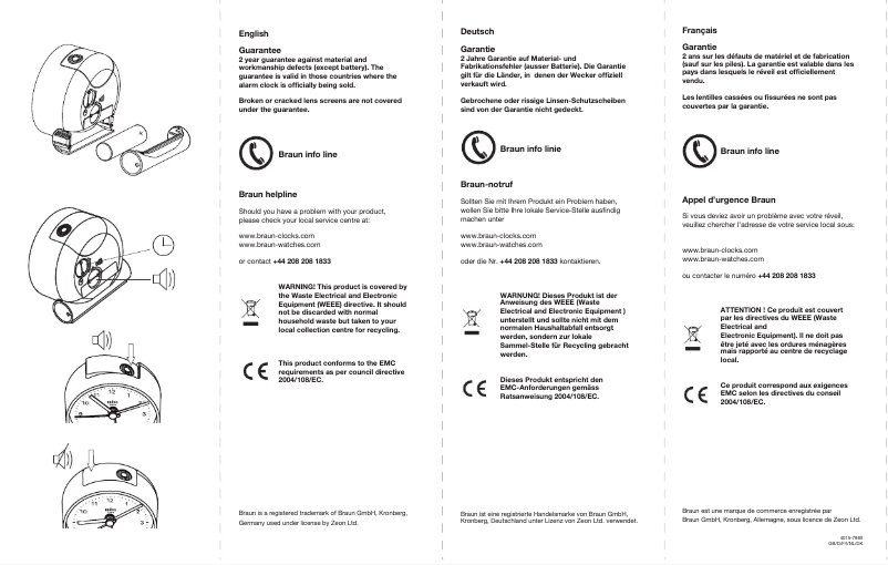 Imagen de la primera página del manual del dispositivo BNC001