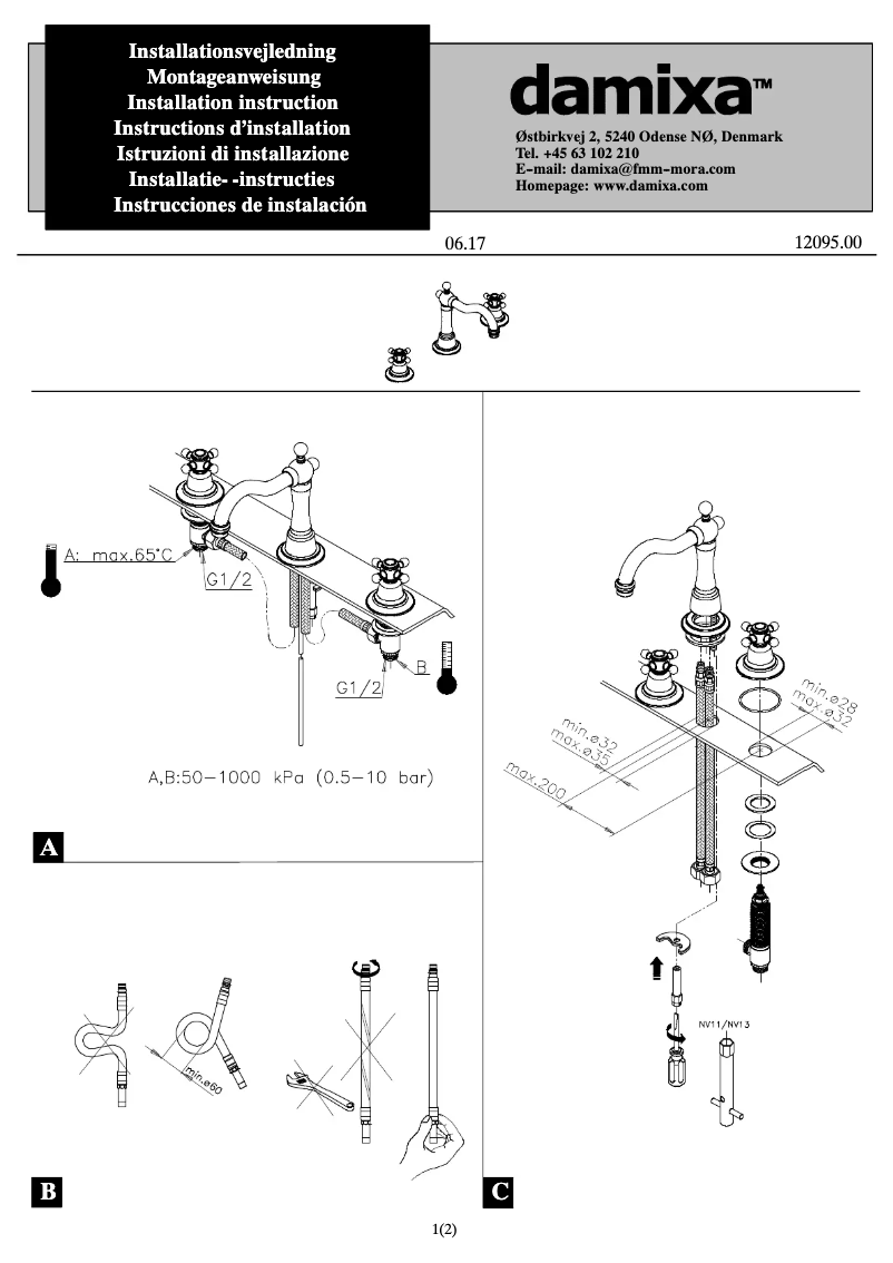 Página 1 del manual Manual de usuario Damixa 3707800