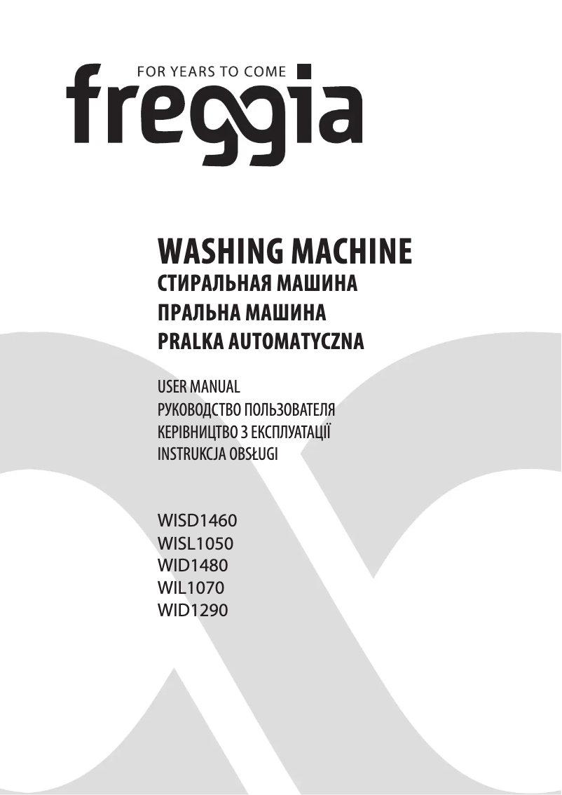 Página 1 del manual Manual de usuario Freggia WID1290