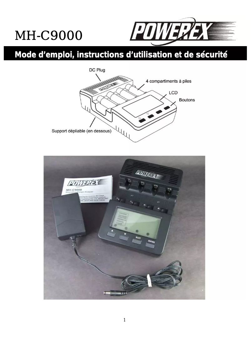 Imagen de la primera página del manual del dispositivo MH-C9000