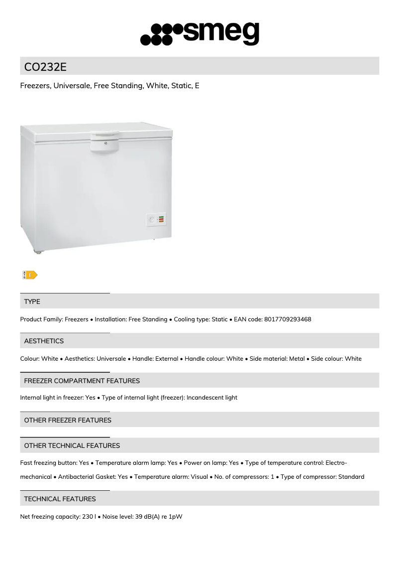 Imagen de la primera página del manual del dispositivo CO232E