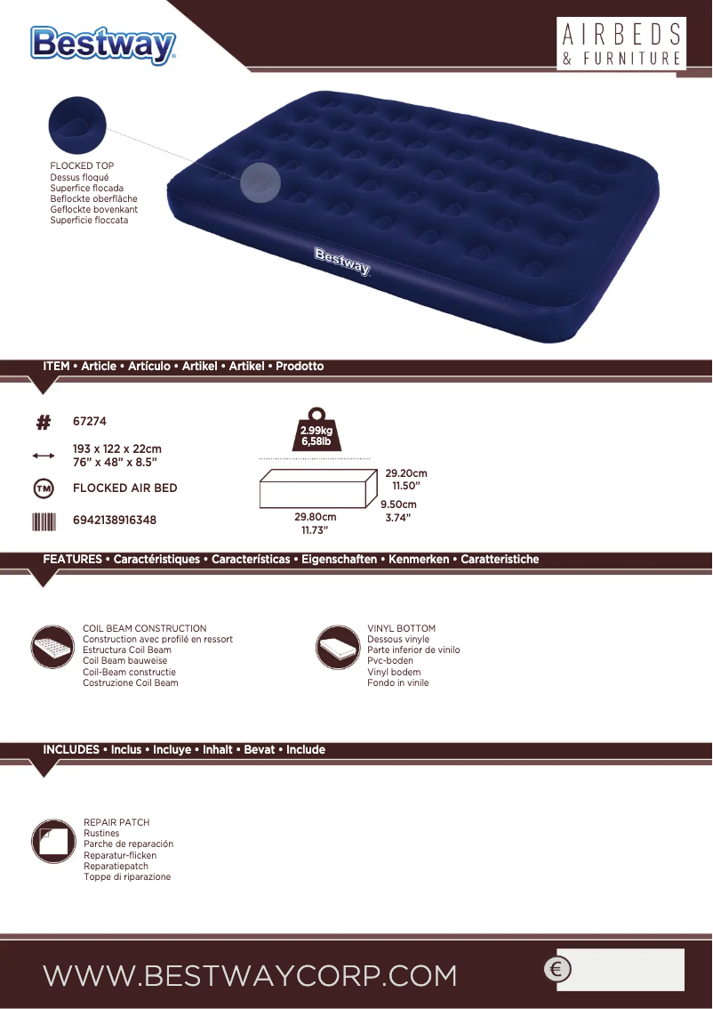 Imagen de la primera página del manual del dispositivo 67274