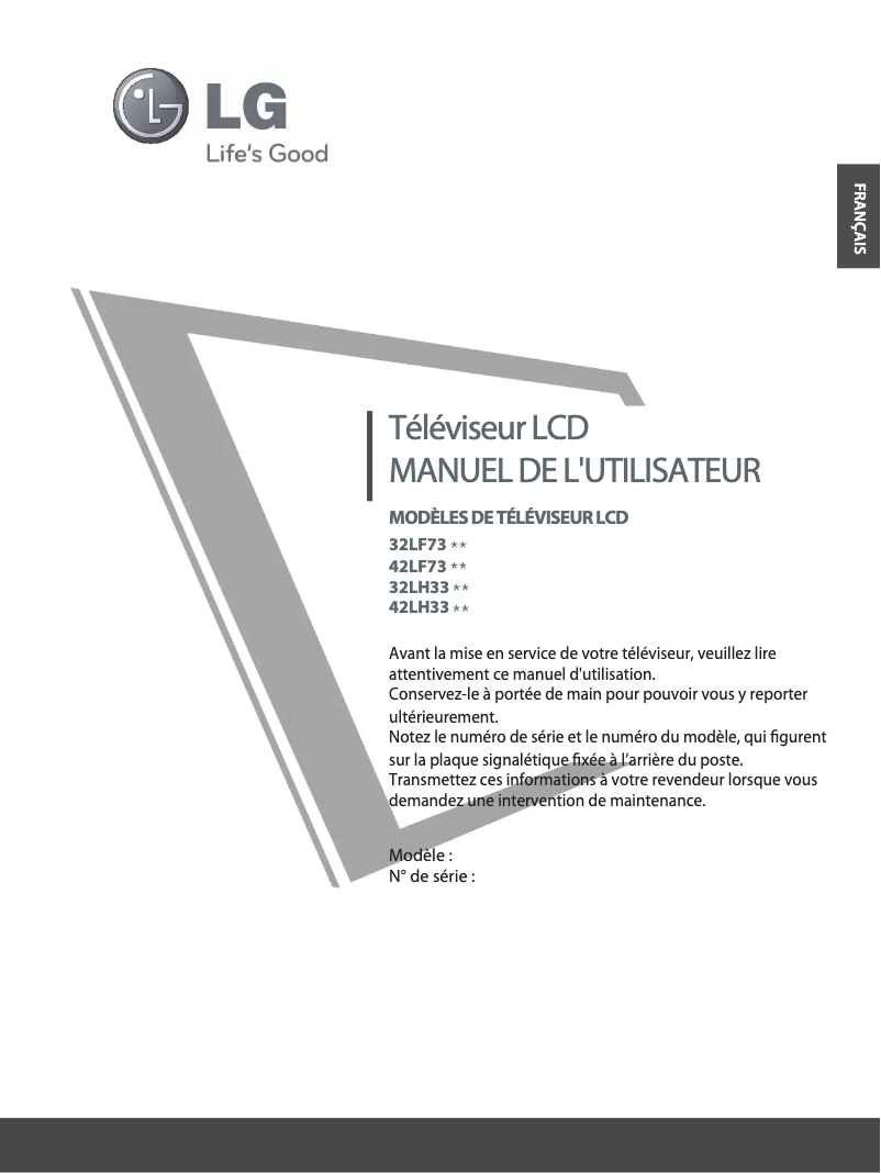Imagen de la primera página del manual del dispositivo 42LF7300