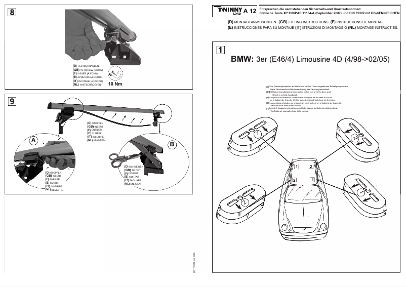 Imagen de la primera página del manual del dispositivo A 12