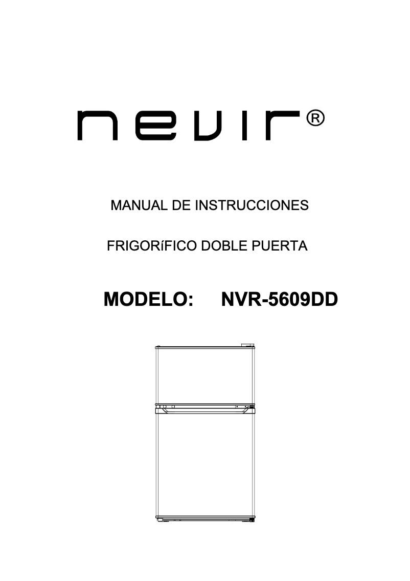 Imagen de la primera página del manual del dispositivo NVR-5609DD